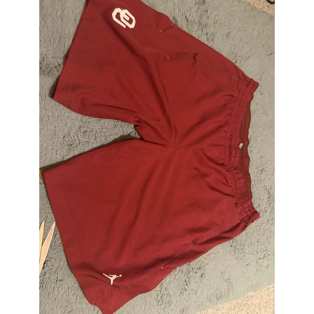 Mens Large Mike Jordan Oklahoma Sooners 10 In Inseam Shorts